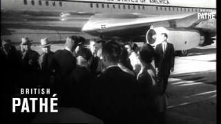 President Kennedy Arrives In Caracas 1962 [upl. by Annahsar152]