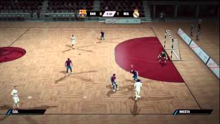 FIFA STREET 4  FUTSAL BARCELONA VS REAL MADRID [upl. by Erialc]