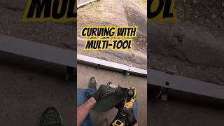 Oscillating tool Dewalt DSC353🪚Carving when fitting the plate to the door frame [upl. by Heinrik]