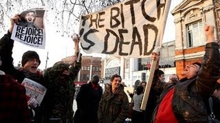 Margaret Thatchers death celebrated in Brixton [upl. by Bittencourt]