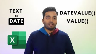 How to Convert Text to Date in Excel  Text to Date using DATEVALUE and VALUE Functions [upl. by Farny]