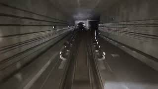 Driverless train in the tunnel video Singapore [upl. by Anya]