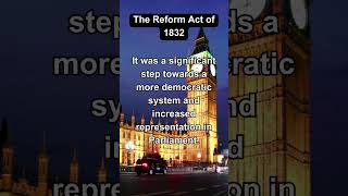 The Reform Act of 1832 Expanding Britains Electorate shorts [upl. by Eletnahs948]