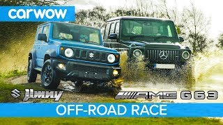 Suzuki Jimny vs MercedesAMG G63 OFFROAD RACE [upl. by Tracay]