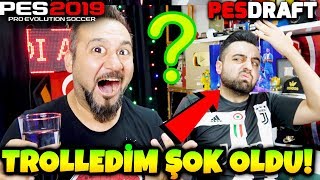 ÜMİDİYİ TROLLEDİM 2 KERE ŞOK OLDU ÖDÜLCEZA CHALLENGE  PES 2019 PESDRAFT [upl. by Nolyk151]