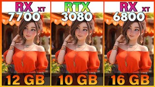 RX 7700 XT vs RTX 3080 vs RX 6800 XT Tested in 10 Games  1440p vs 4K [upl. by Kcired]