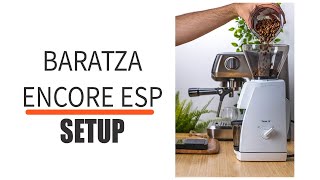 How to Set Up and Use Baratza Encore ESP Coffee Grinder Instructions [upl. by Adlecirg]