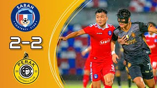 Sabah FC 22 Perak FC  1st Leg Piala Malaysia 2023  Extended Highlights [upl. by Ahseikan932]