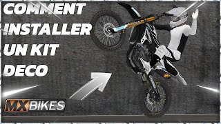 TUTO  Comment installer un kit déco sur Mx Bike [upl. by Eiro]