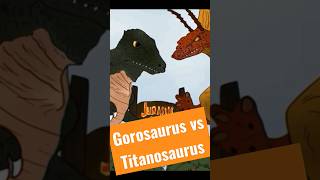 Gorosaurus vs Titanosaurus godzillacartoon godzilla kaiju kaijuuniverse jurassicpark [upl. by Adoh]