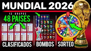 Estos serían los 48 Paises CLASIFICADOS al Mundial 2026   Bombos  Llaves y Sorteo de Grupos [upl. by Caldwell]