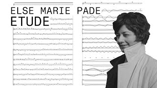 Else Marie Pade — Etude for Violin and Orchestra 1965 Score Video [upl. by Daryl]