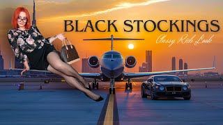 Alexis tries Black Stockings 👩🏻‍🦰 Classy Rich Look 🤩 feat SugarDaddyMeet [upl. by Kalk]