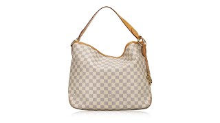 Louis Vuitton Damier Azur Delightful MM [upl. by Lrig]