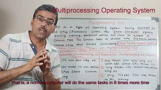 Multiprocessing OS  Types of operating system  What is multiprocessing OS [upl. by Liatrice263]