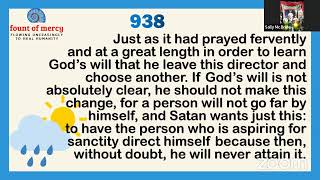 Faustina Daily Diary 938B On Changing the Spiritual Director [upl. by Junji44]