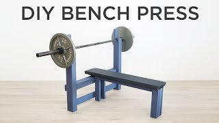 DIY Bench Press  How to make a weight bench [upl. by Eleinad587]