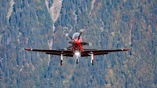 Thrilling Pilatus PC21 HighSpeed Overhead Pass at Axalp Fliegerschiessen 4K [upl. by Saleme]