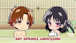 Ayanokoji x Horikita  Hot Springs Confession Classroom of the Elite  Anime React to Each Other [upl. by Alamak22]