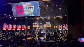 SEN vs GEN  2024 VALORANT Champions SEOUL Crowd Reaction POV [upl. by Leinad]