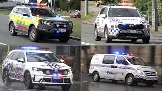 Multiple Ambulance and Police Vehicles Responding  MiniCompilation 7 Queensland Australia [upl. by Zenger]