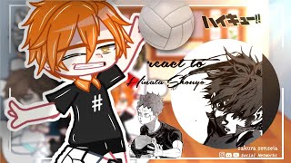 Haikyuu react to Hinata Shouyou Gacha Club  • anime spoilers • 🇧🇷 [upl. by Lawford]