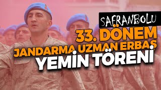 Safranbolu 33 Dönem Jandarma Uzman Erbaş Yemin Töreni [upl. by Nalyad]