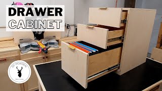 DIY Drawer Cabinet  Drawer Making and Installation  Plans available [upl. by Willard]