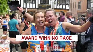 2022 Essar Chester Half Marathon Highlights [upl. by Allveta417]