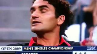 The REAL Roger Federer Federer swears at US Open Final 2009  WITH subtitles [upl. by Chicky120]