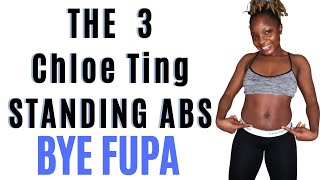 This 3 CHLOE TING STANDING ABS WORKOUT killed my Fupa shorts [upl. by Urbano474]