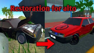 Old alto restoration for car simulator 2  car simulator 2  new update  rxgvishalgaming [upl. by Abih317]