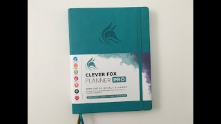 Clever Fox Planner Pro Review Undated weekly dashboard layout [upl. by Judi]