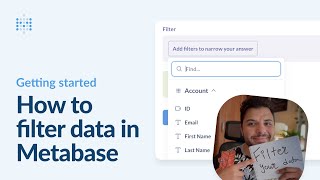 How to filter data  Getting started with Metabase [upl. by Erised]