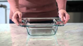 Pyrex  Easy Grab 8 inch Square Baking Dish with Red Lid [upl. by Enalda239]