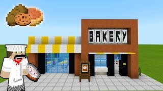 Minecraft Tutorial How To Make A Modern Bakery quot2019 City Tutorialquot [upl. by Nnahaid507]