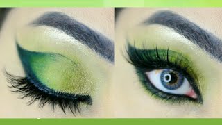 🌿🌾Stunning Green Eyeshadow Tutorial🌾🌿 anganaaryamakeupacademy [upl. by Nottage]