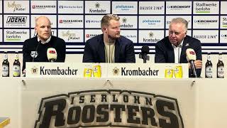 Pressekonferenz Spieltag 1 IEC vs EHC [upl. by Clarkin81]