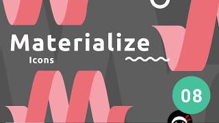 Materialize Tutorial 8  Icons [upl. by Natsreik14]