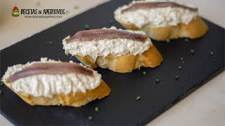 PINTXOS de BONITO del NORTE ENCEBOLLADO y ANCHOA  Pintxos Vascos Fáciles [upl. by Htiduy]