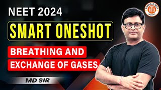 BREATHING AND EXCHANGE OF GASES CLASS 11 ONE SHOT  NEET 2024  SMART ONE SHOT  ZOOLOGY BY MD SIR [upl. by Holds]