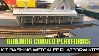 Building a OO gauge curved platform latest loco Launcestow 6x4 model railway update July 2022 [upl. by Jammal]