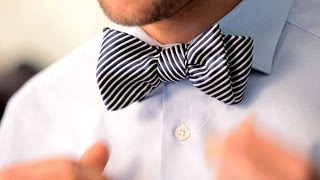 How to Tie a Bow Tie  Mens Fashion [upl. by Carline]