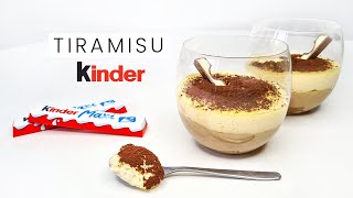 Tiramisu Onctueux aux KINDER MAXI [upl. by Adnoloy712]