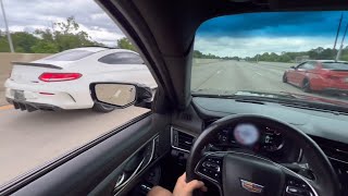 CTSV V3 POV DRIVE WITH M5 COMPETITION AND C63S AMG [upl. by Ydda]