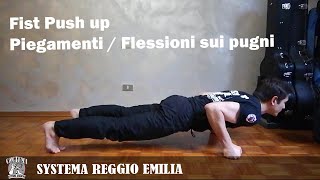 Fist push up  Piegamenti o flessioni sui pugni [upl. by Ylas526]