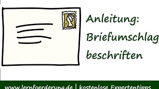 Brief ✅ beschriften mit Adresse und Absender [upl. by Akoyn511]