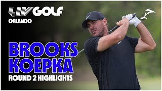 Brooks Koepka Round 2 Leader Highlights  LIV Golf Orlando [upl. by Noellyn]