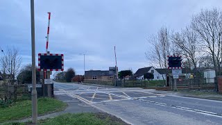 Swineshead level crossing Lincolnshire [upl. by Tristam255]