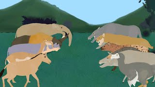 prehistoric animals cenozoic animals animation —all animation [upl. by Asylla100]